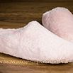 Mules moumoute rose pastel - 9srm08