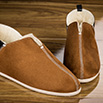 Chaussons bicolores elf médiéval marron/noir - 9vmont0129