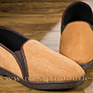 Pantoufles sans-gêne coupe moderne chamois - 9vmont075