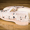 Chausson type charentaise douceur florale – femme - 9vul101