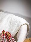 Pantoufles soir & lady blanc/rouge - 9vul95